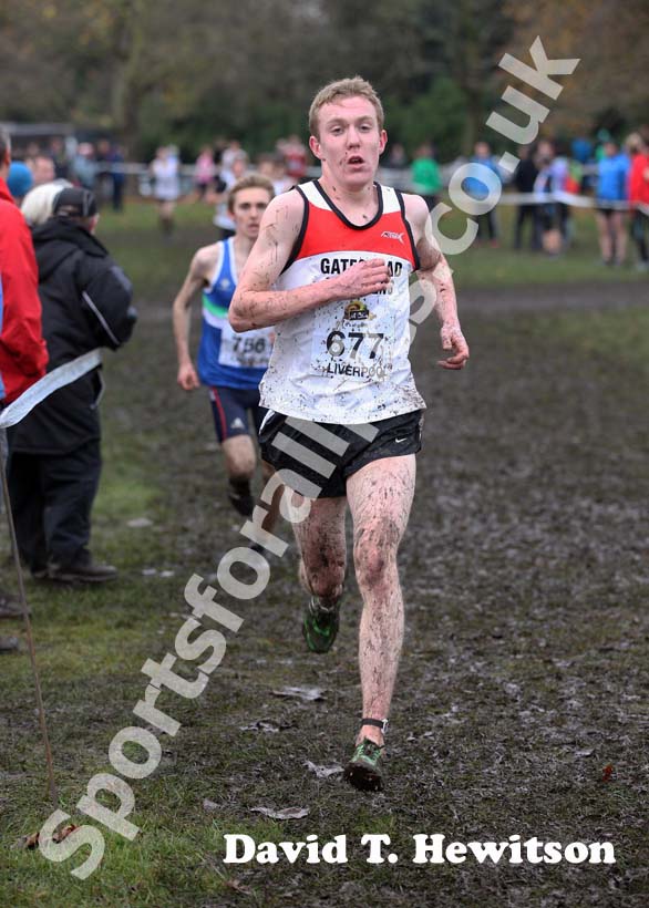 Calum Johnson (Gateshead Harriers), under-20s during the 2012 McCain Liverpool Challenge.